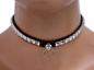 Preview: Gothic Halsband Mini Pyramidennieten & Ring