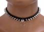 Preview: Gothic Halsband Mini Spike Nieten & Ring