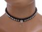 Preview: Gothic Halsband Mini Spitznieten & Ring