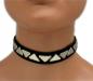 Preview: Gothic Halsband Dreieck Nieten