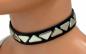 Preview: Gothic Halsband Dreieck Nieten