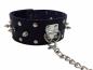Preview: Leather Collar With Leash