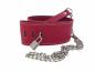 Preview: Red Leatherette Collar With Leash