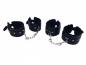 Preview: Black Wrist and Ankle Bondage Set