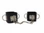 Preview: Bondage Wrist Set Black with Chain