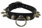 Preview: Black Fetish Leather Wristband With Killer Studs