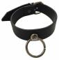 Preview: Black Fetish Leather Wristband With O-Ring