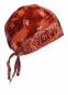 Preview: Rocker Bandana Cap Kupferfarbenes Batik Paisley