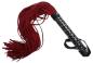 Preview: Rote Veloursleder Flogger