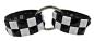 Preview: Black & White Pyramid Studded Wrist Bondage Set