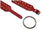 Preview: Conical Studs Wrist Bondage Set In Red