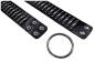 Preview: Wrist Bondage Set With Flat Studs