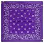 Preview: XL Bandana Head Wrap Scarf Paisley Purple