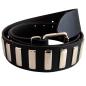 Preview: Leather belt flat studs