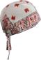 Preview: Rocker Bandana Cap Paisley Weiß Orange