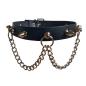Preview: Leder Choker Killernieten Und Ketten