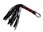 Preview: Mini Flogger Peitsche Schwarz