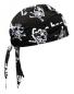 Preview: Rocker Bandana Cap Schwarz Totenkopfmund