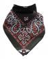 Preview: Bandana Kopftuch Paisley Schwarz Rot