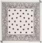 Preview: Bandana Halstuch Paisley Weiß Schwarz