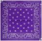 Preview: Stylish Bandana Head Wrap Scarf Paisley Purple
