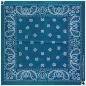 Preview: Trendy Biker Bandana Scarf Paisley Pattern Blue