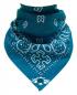Preview: Trendy Biker Bandana Scarf Paisley Pattern Blue