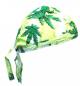 Preview: Kinder Bandana Cap Cannabisblätter Design