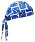 Preview: Kinder Bandana Cap Blau Weiß Südstaaten