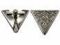Preview: Western shirt collar tips with screw fastening and metal finish