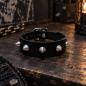 Preview: Leather bracelet with conical studs for punk and rocker style