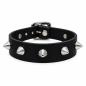 Preview: Studded leather bracelet with conical spike studs