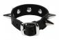 Preview: Leder Manschette Spike Nieten