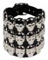 Preview: Punk Armband Totenkopfnieten