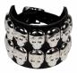 Preview: Totenkopfnieten Rocker Armband