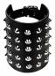 Preview: Punk Wristband 5 Row Conical Studs