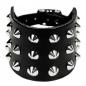 Preview: Lederarmband 3-reihig Spitznieten