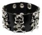 Preview: Nietenarmband Totenkopfnieten