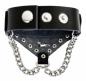 Preview: Kunstleder Armband Manschette Spinne & Kette