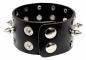 Preview: Punk Armband Schwarz Killer Nieten