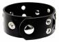 Preview: Nieten Rocker Armband Schwarz
