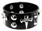 Preview: Punk Armband Schwarz Kreuze
