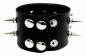 Preview: Kunstleder Armband Schwarz Killernieten