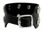 Preview: 2-reihige Totenkopf Kunstleder Armband Manschette