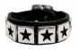 Preview: Nietenarmband Schwarz Stern Nieten