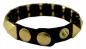 Preview: Punk Armband Goldene Pyramidennieten