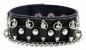 Preview: Nietenarmband Schwarz Patronen