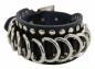 Preview: Kunstleder Armband Manschette Ringe Und Flachnieten