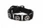 Preview: Kunstleder Armband Schwarz Peace Symbol