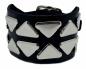 Preview: Punk Armband 2-reihig Dreieck Nieten